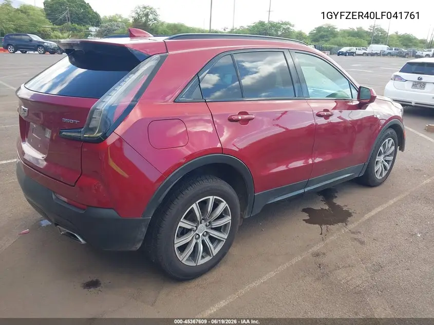 2020 Cadillac Xt4 Fwd Sport VIN: 1GYFZER40LF041761 Lot: 45367609