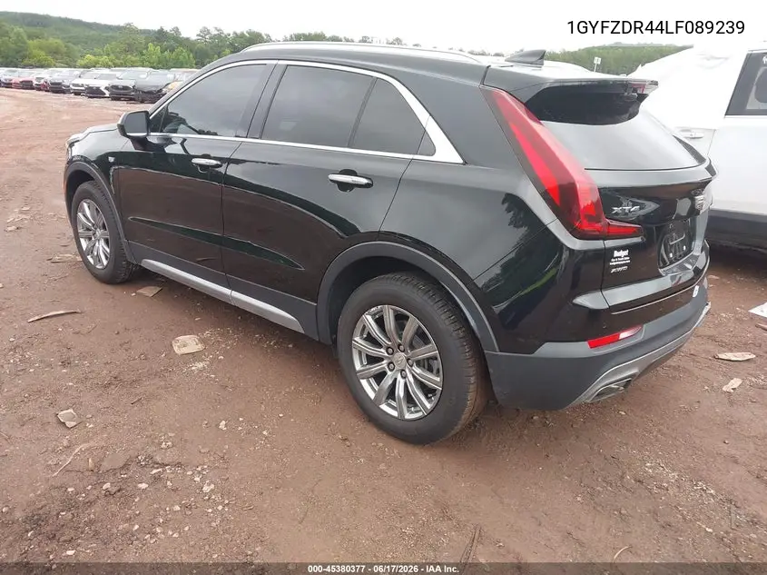 2020 Cadillac Xt4 Awd Premium Luxury VIN: 1GYFZDR44LF089239 Lot: 45380377