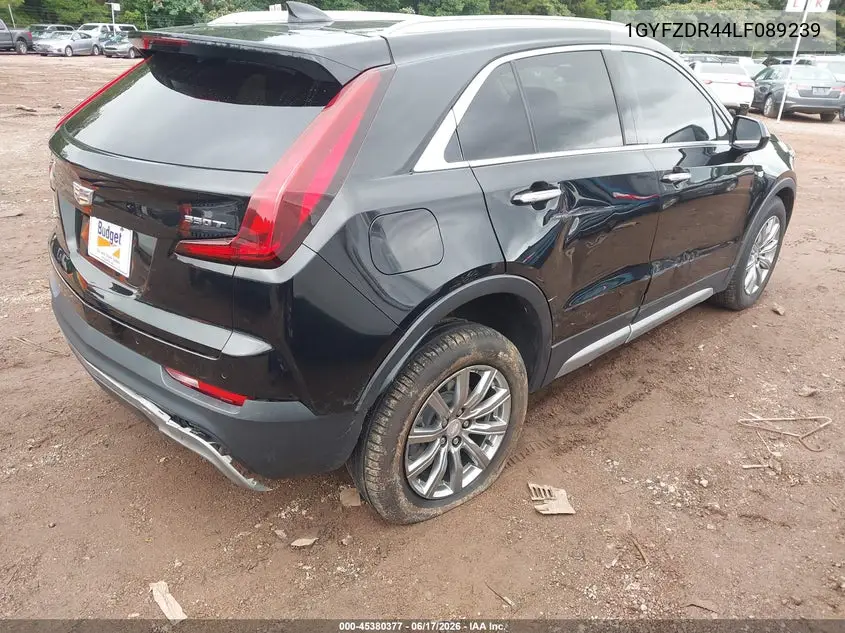 2020 Cadillac Xt4 Awd Premium Luxury VIN: 1GYFZDR44LF089239 Lot: 45380377