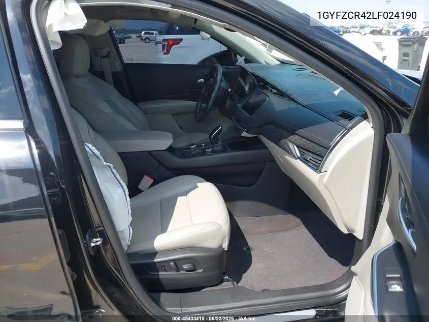 2020 Cadillac Xt4 Fwd Premium Luxury VIN: 1GYFZCR42LF024190 Lot: 45433418