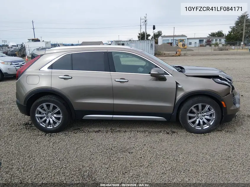 2020 Cadillac Xt4 Fwd Premium Luxury VIN: 1GYFZCR41LF084171 Lot: 45470446