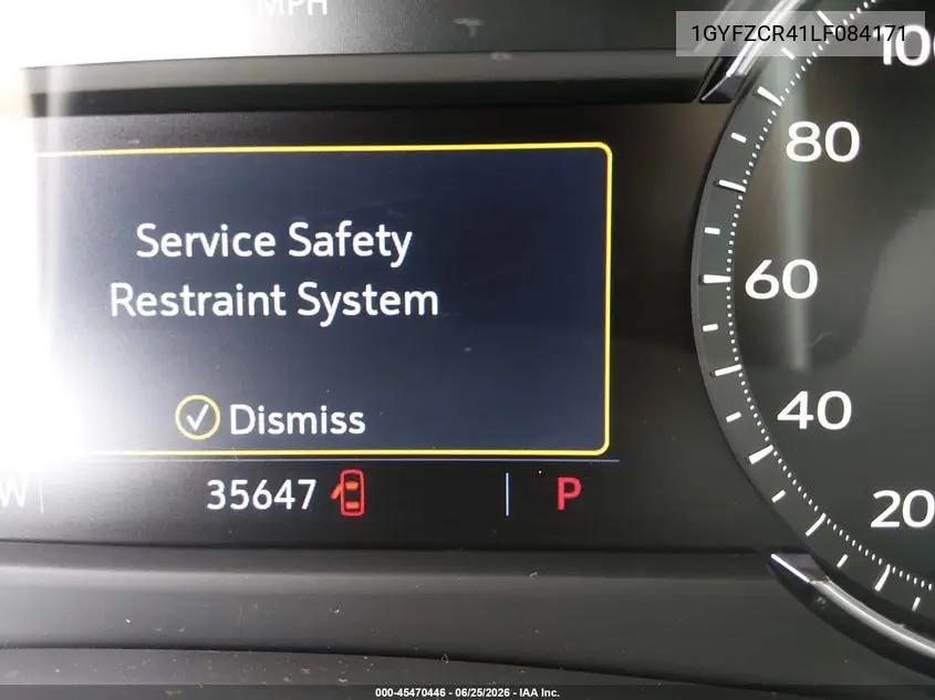 2020 Cadillac Xt4 Fwd Premium Luxury VIN: 1GYFZCR41LF084171 Lot: 45470446