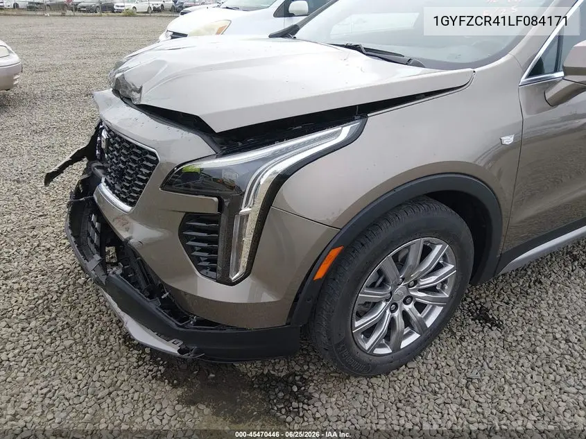 2020 Cadillac Xt4 Fwd Premium Luxury VIN: 1GYFZCR41LF084171 Lot: 45470446