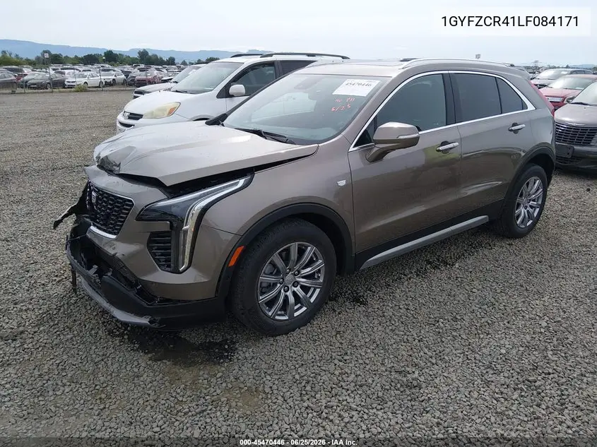 2020 Cadillac Xt4 Fwd Premium Luxury VIN: 1GYFZCR41LF084171 Lot: 45470446