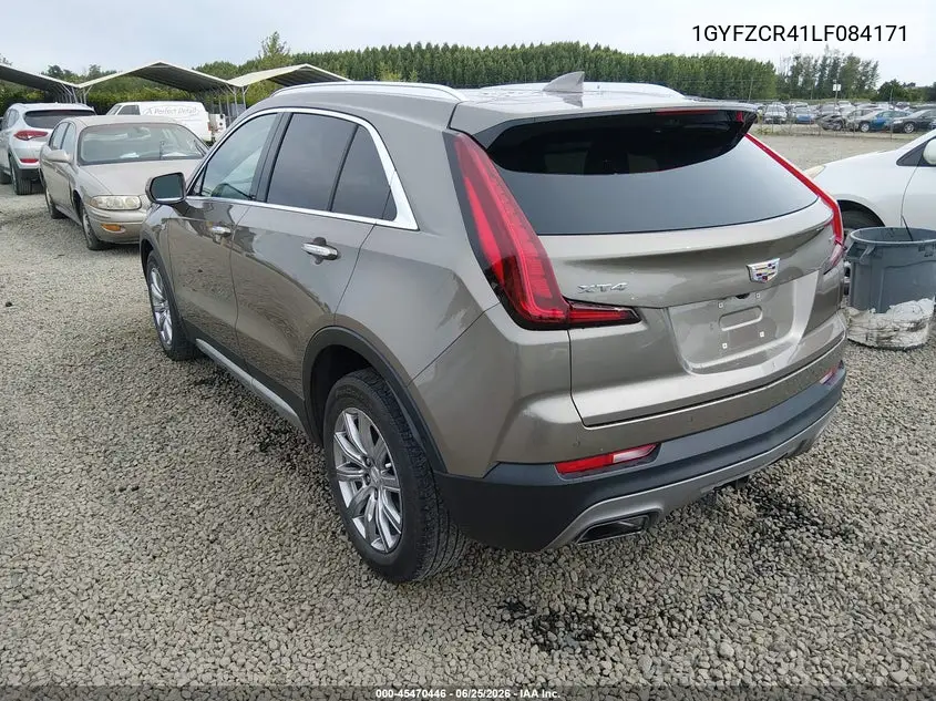 2020 Cadillac Xt4 Fwd Premium Luxury VIN: 1GYFZCR41LF084171 Lot: 45470446