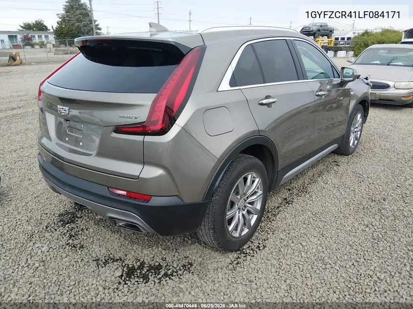 2020 Cadillac Xt4 Fwd Premium Luxury VIN: 1GYFZCR41LF084171 Lot: 45470446