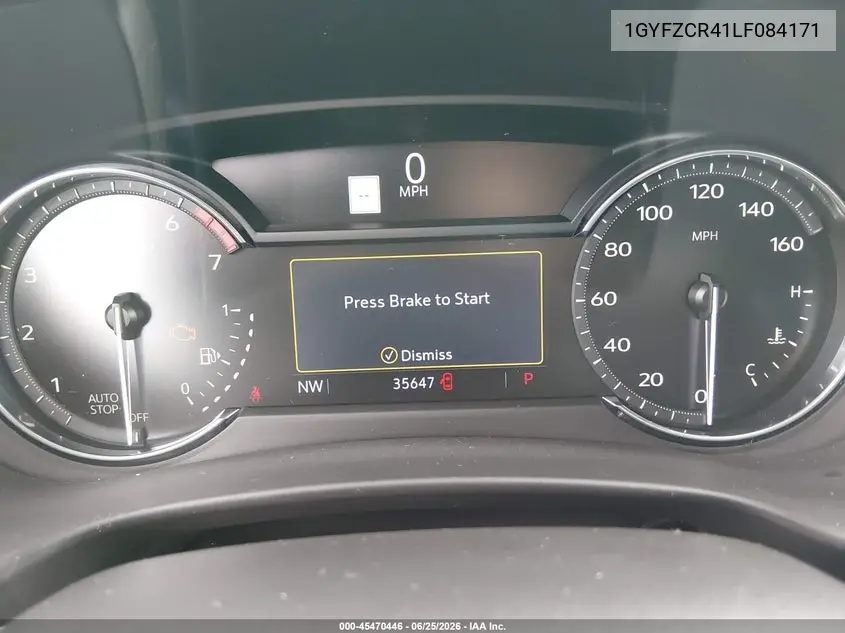 2020 Cadillac Xt4 Fwd Premium Luxury VIN: 1GYFZCR41LF084171 Lot: 45470446