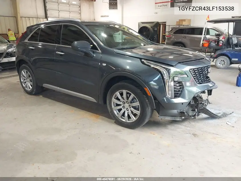 2020 Cadillac Xt4 Fwd Premium Luxury VIN: 1GYFZCR43LF153538 Lot: 45476591