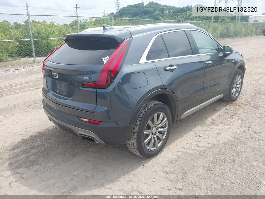 2020 Cadillac Xt4 Awd Premium Luxury VIN: 1GYFZDR43LF132520 Lot: 45489639