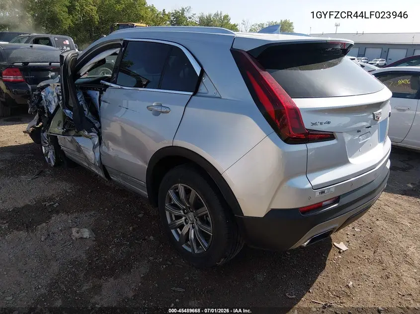 2020 Cadillac Xt4 Fwd Premium Luxury VIN: 1GYFZCR44LF023946 Lot: 45489668