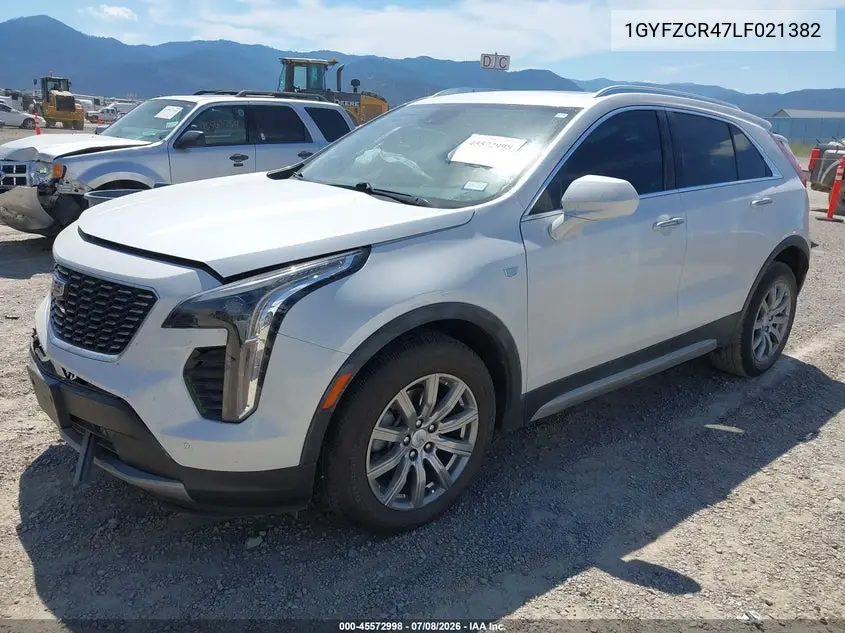 2020 Cadillac Xt4 Fwd Premium Luxury VIN: 1GYFZCR47LF021382 Lot: 45572998