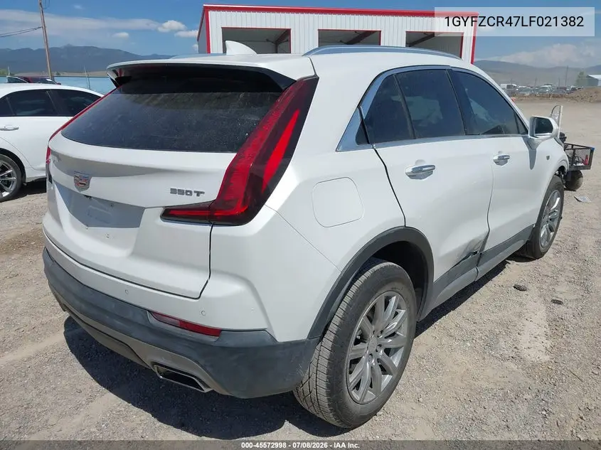 2020 Cadillac Xt4 Fwd Premium Luxury VIN: 1GYFZCR47LF021382 Lot: 45572998