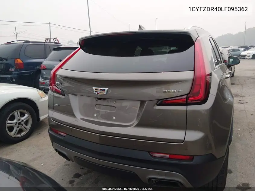 2020 Cadillac Xt4 Awd Premium Luxury VIN: 1GYFZDR40LF095362 Lot: 45617655