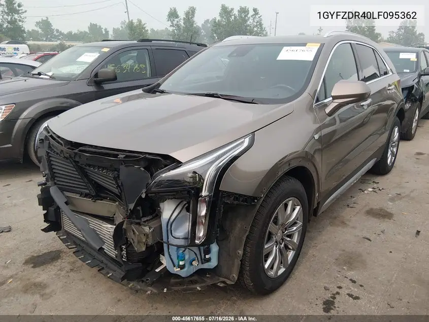 2020 Cadillac Xt4 Awd Premium Luxury VIN: 1GYFZDR40LF095362 Lot: 45617655