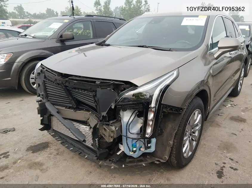 2020 Cadillac Xt4 Awd Premium Luxury VIN: 1GYFZDR40LF095362 Lot: 45617655