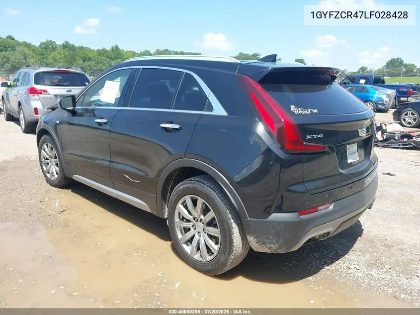 2020 Cadillac Xt4 Fwd Premium Luxury VIN: 1GYFZCR47LF028428 Lot: 45650399