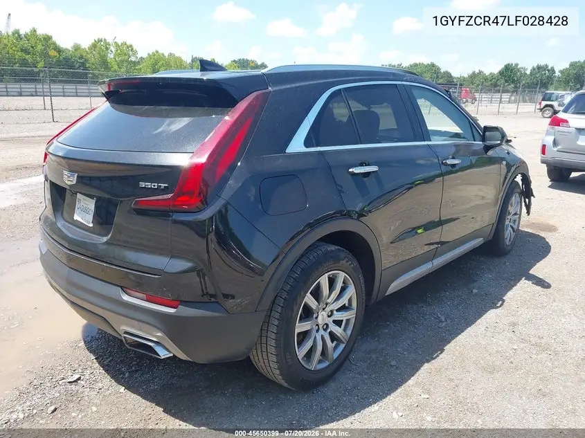 2020 Cadillac Xt4 Fwd Premium Luxury VIN: 1GYFZCR47LF028428 Lot: 45650399
