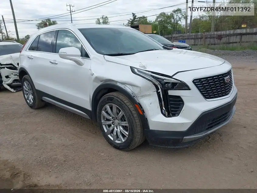 2021 Cadillac Xt4 Awd Premium Luxury VIN: 1GYFZDR45MF011392 Lot: 45133861