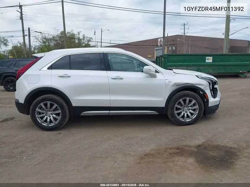 2021 Cadillac Xt4 Awd Premium Luxury VIN: 1GYFZDR45MF011392 Lot: 45133861