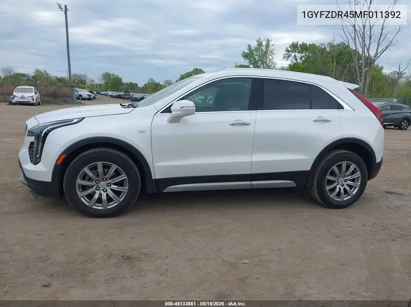 2021 Cadillac Xt4 Awd Premium Luxury VIN: 1GYFZDR45MF011392 Lot: 45133861