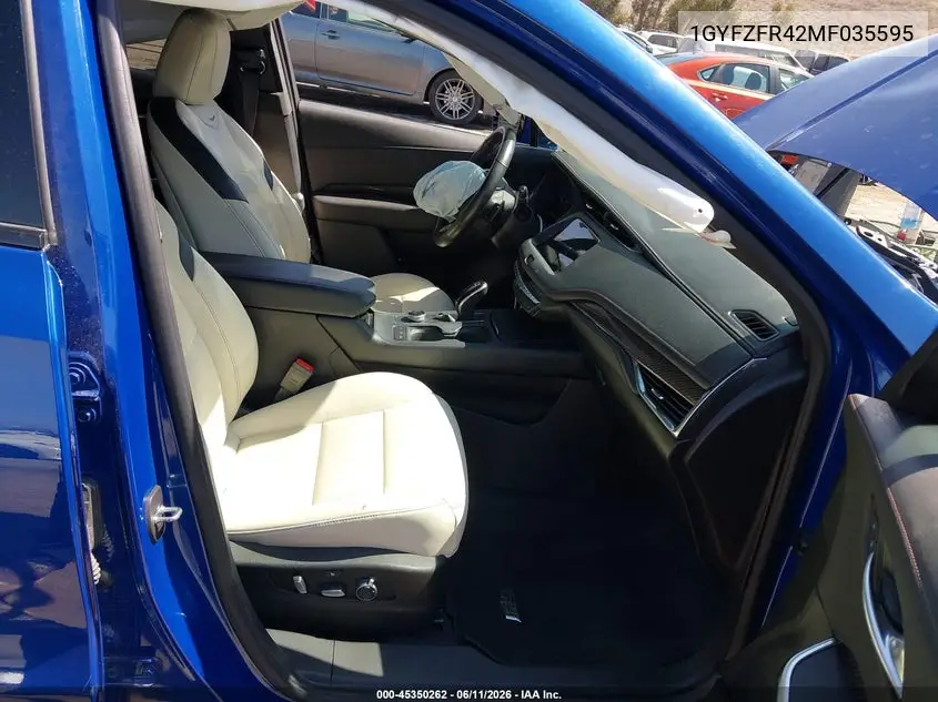2021 Cadillac Xt4 Sport VIN: 1GYFZFR42MF035595 Lot: 45350262