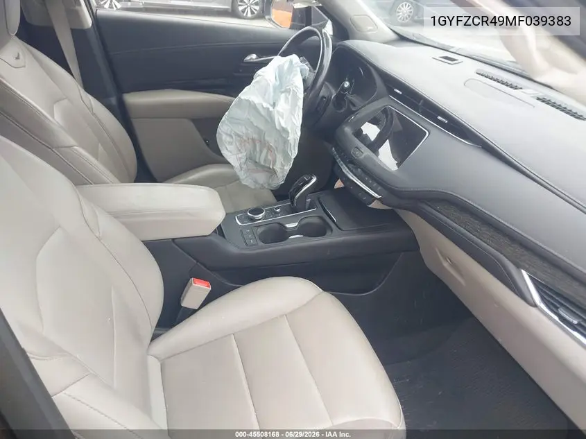 2021 Cadillac Xt4 Fwd Premium Luxury VIN: 1GYFZCR49MF039383 Lot: 45508168