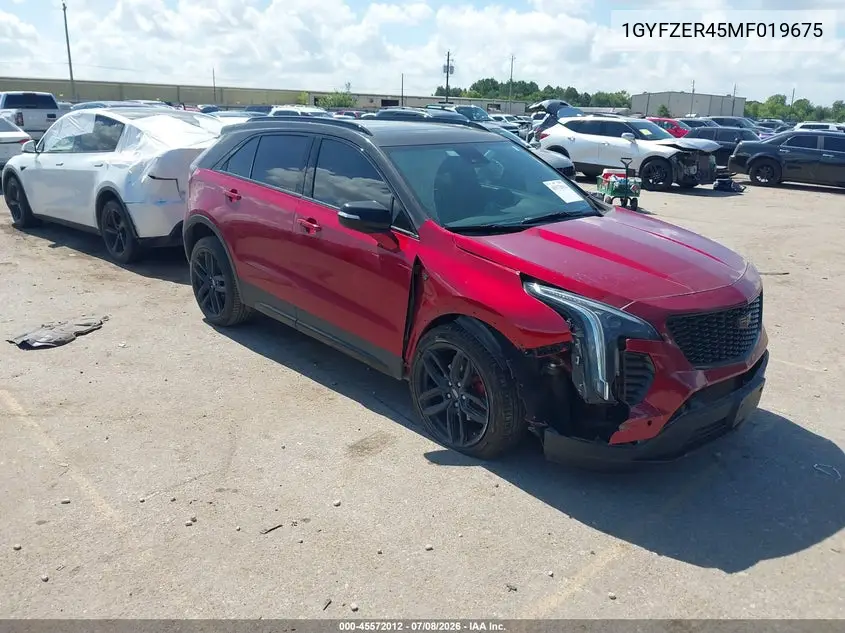 2021 Cadillac Xt4 Fwd Sport VIN: 1GYFZER45MF019675 Lot: 45572012