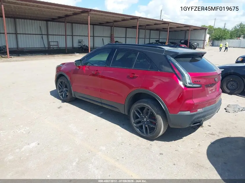 2021 Cadillac Xt4 Fwd Sport VIN: 1GYFZER45MF019675 Lot: 45572012