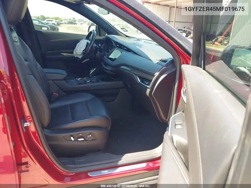 2021 Cadillac Xt4 Fwd Sport VIN: 1GYFZER45MF019675 Lot: 45572012