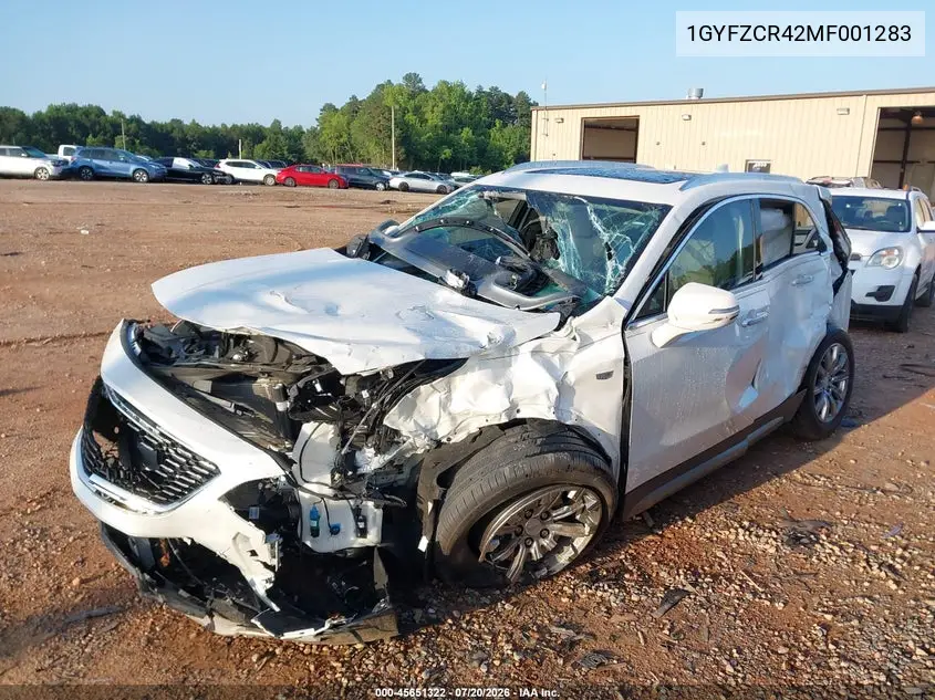 2021 Cadillac Xt4 Fwd Premium Luxury VIN: 1GYFZCR42MF001283 Lot: 45651322