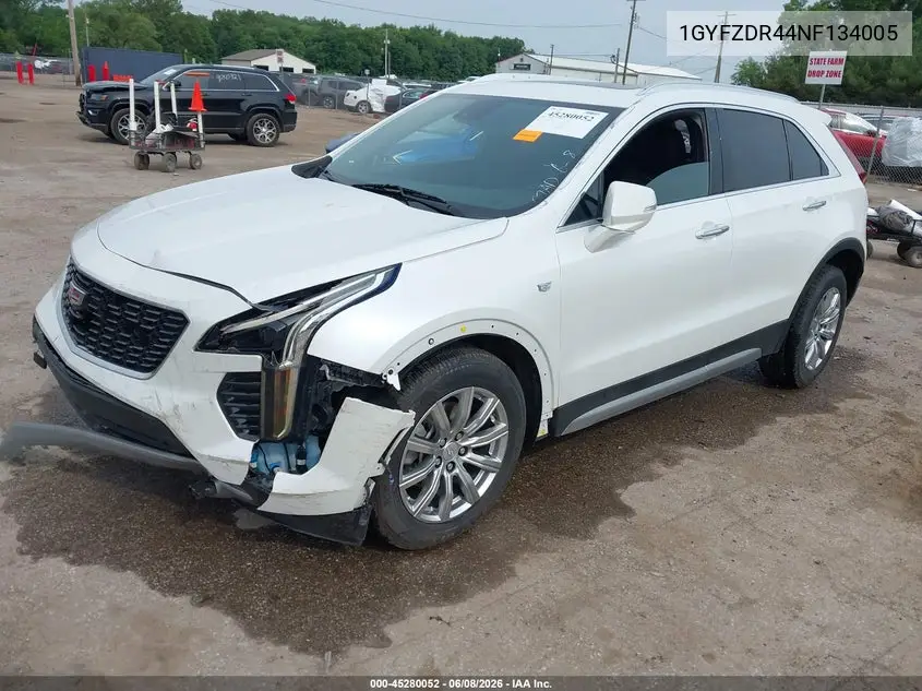 2022 Cadillac Xt4 Awd Premium Luxury VIN: 1GYFZDR44NF134005 Lot: 45280052