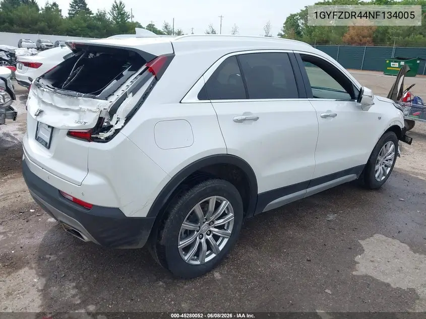 2022 Cadillac Xt4 Awd Premium Luxury VIN: 1GYFZDR44NF134005 Lot: 45280052