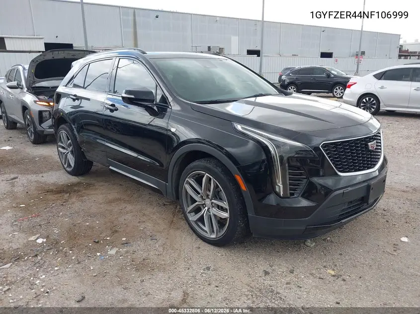 2022 Cadillac Xt4 Fwd Sport VIN: 1GYFZER44NF106999 Lot: 45332806