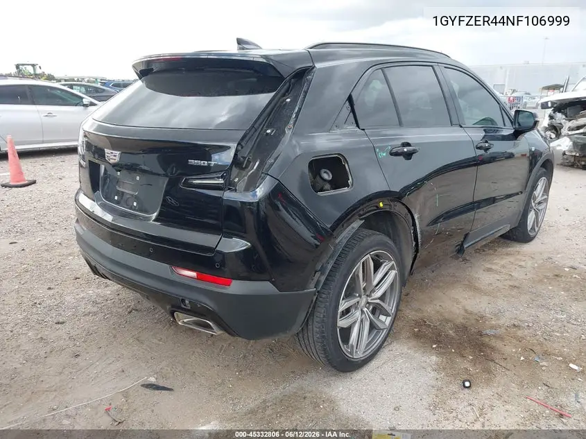 2022 Cadillac Xt4 Fwd Sport VIN: 1GYFZER44NF106999 Lot: 45332806