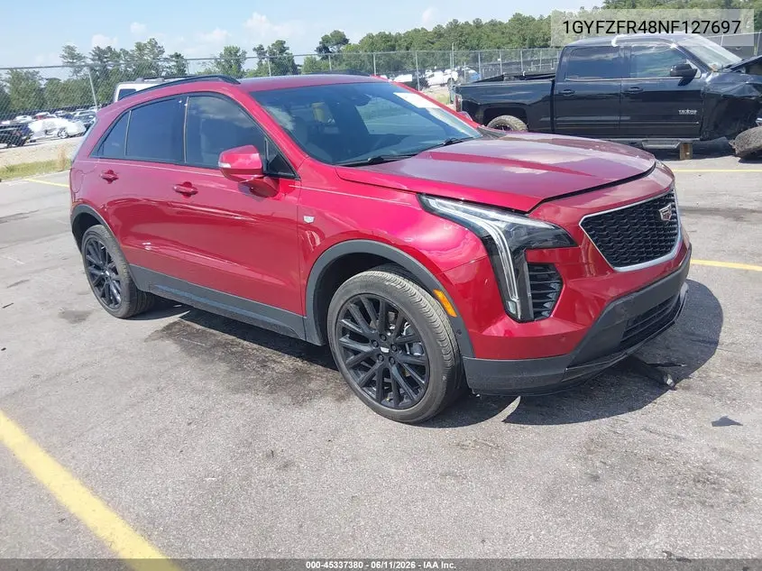 2022 Cadillac Xt4 Awd Sport VIN: 1GYFZFR48NF127697 Lot: 45337380