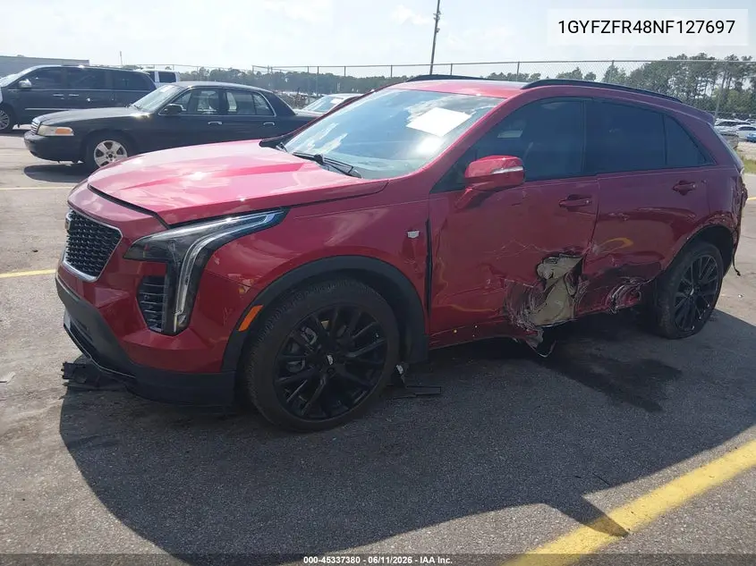 2022 Cadillac Xt4 Awd Sport VIN: 1GYFZFR48NF127697 Lot: 45337380