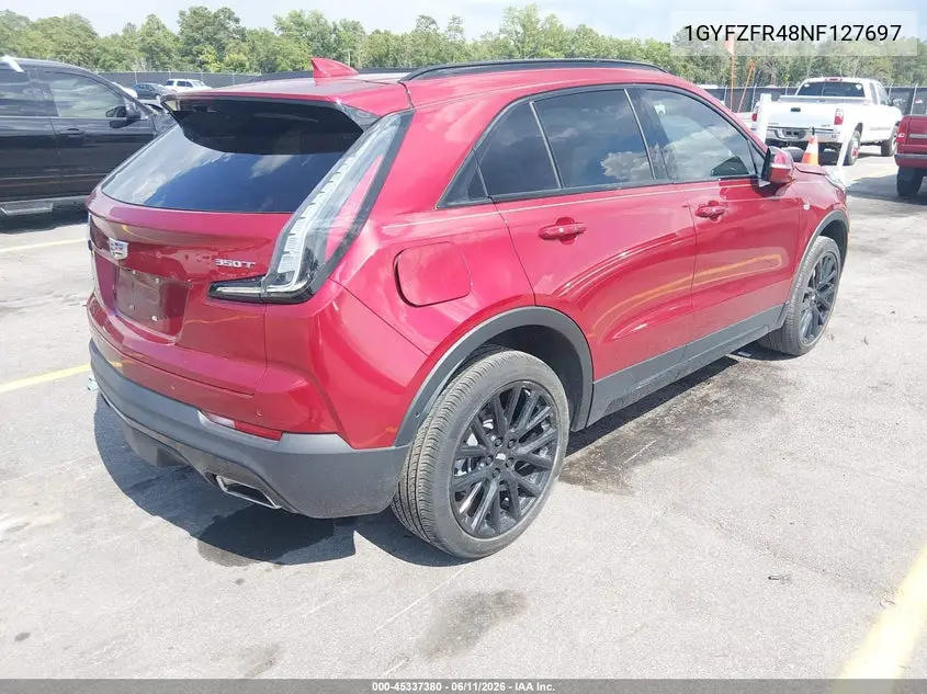 2022 Cadillac Xt4 Awd Sport VIN: 1GYFZFR48NF127697 Lot: 45337380