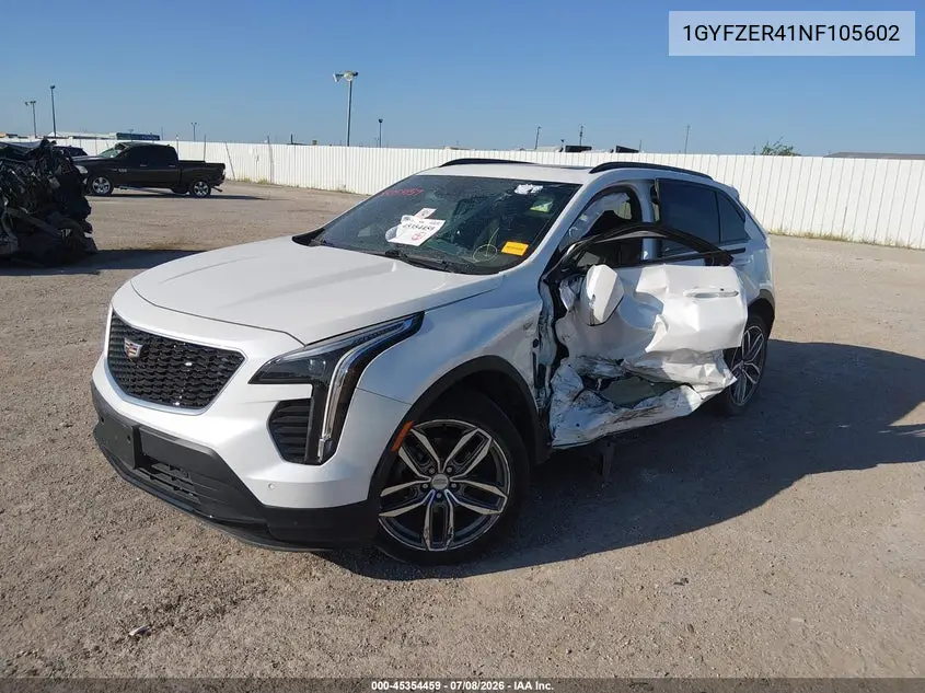 2022 Cadillac Xt4 Fwd Sport VIN: 1GYFZER41NF105602 Lot: 45354459