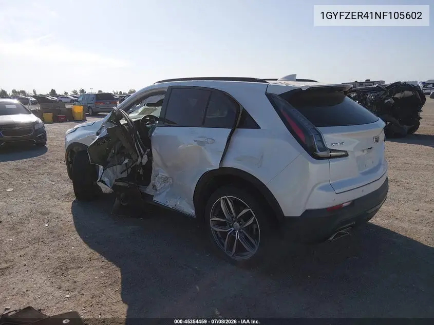 2022 Cadillac Xt4 Fwd Sport VIN: 1GYFZER41NF105602 Lot: 45354459