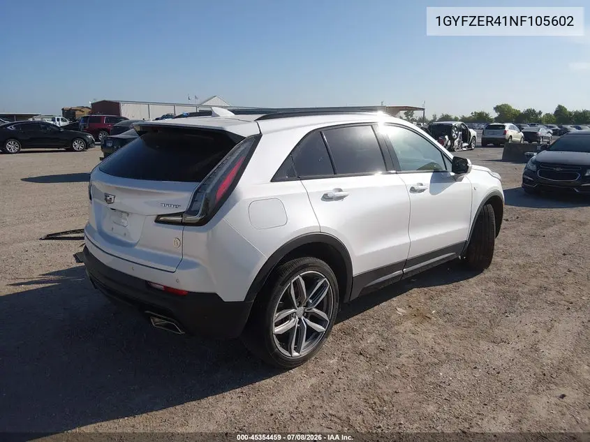 2022 Cadillac Xt4 Fwd Sport VIN: 1GYFZER41NF105602 Lot: 45354459