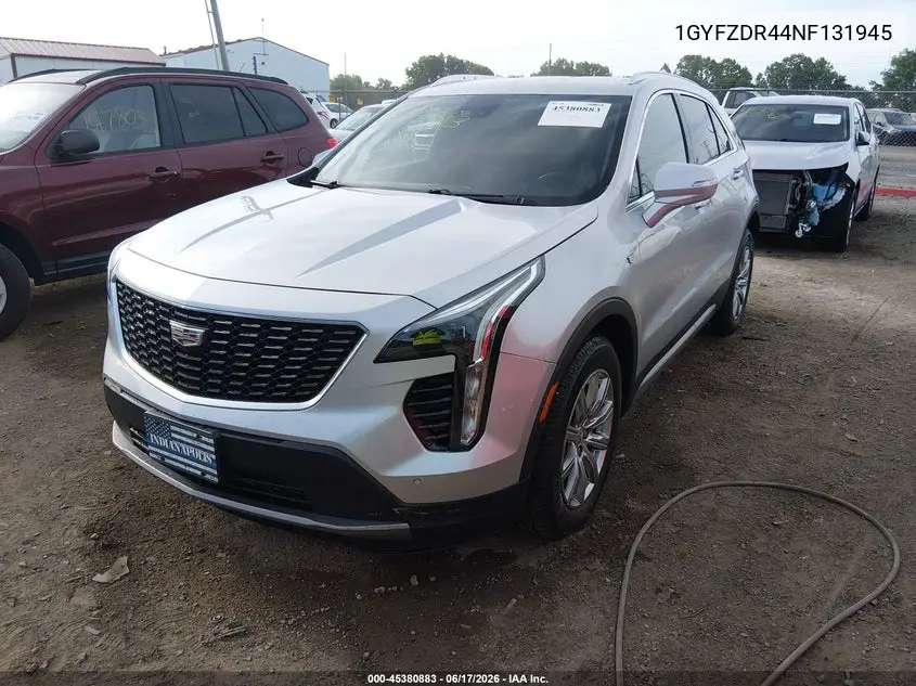 2022 Cadillac Xt4 Awd Premium Luxury VIN: 1GYFZDR44NF131945 Lot: 45380883