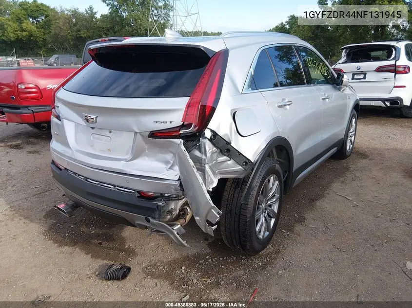 2022 Cadillac Xt4 Awd Premium Luxury VIN: 1GYFZDR44NF131945 Lot: 45380883