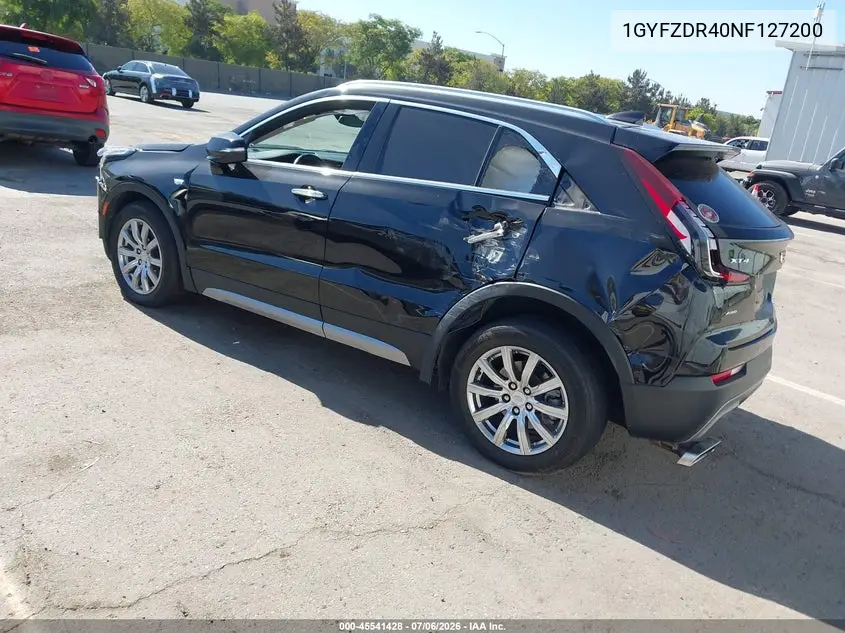 2022 Cadillac Xt4 Awd Premium Luxury VIN: 1GYFZDR40NF127200 Lot: 45541428