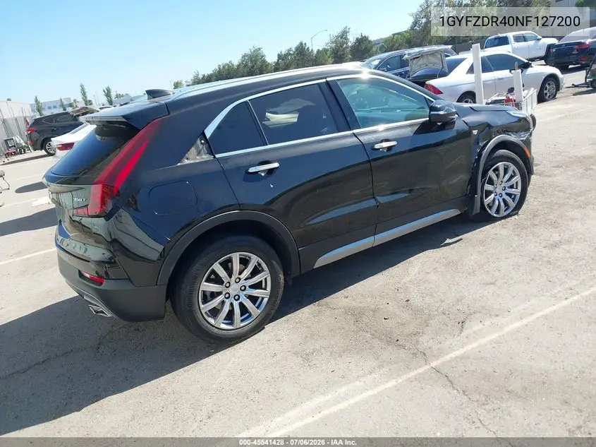 2022 Cadillac Xt4 Awd Premium Luxury VIN: 1GYFZDR40NF127200 Lot: 45541428