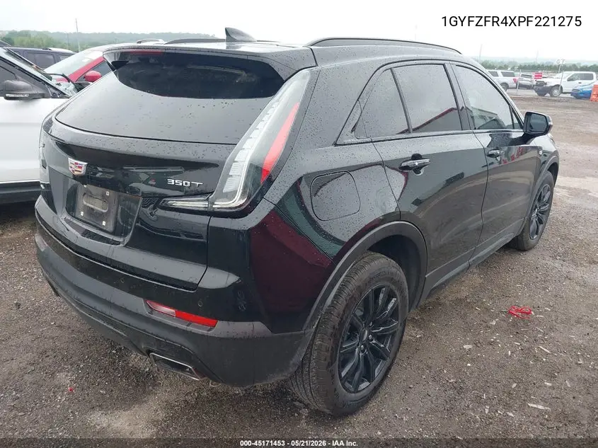 2023 Cadillac Xt4 Awd Sport VIN: 1GYFZFR4XPF221275 Lot: 45171453
