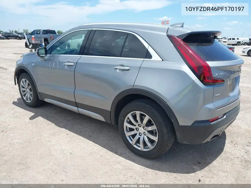 2023 Cadillac Xt4 Awd Premium Luxury VIN: 1GYFZDR46PF170197 Lot: 45242289
