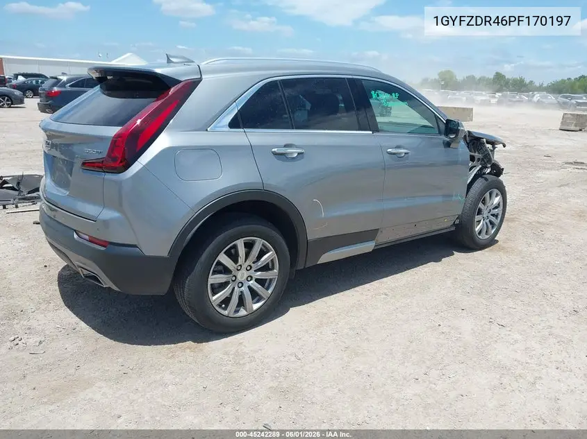 2023 Cadillac Xt4 Awd Premium Luxury VIN: 1GYFZDR46PF170197 Lot: 45242289