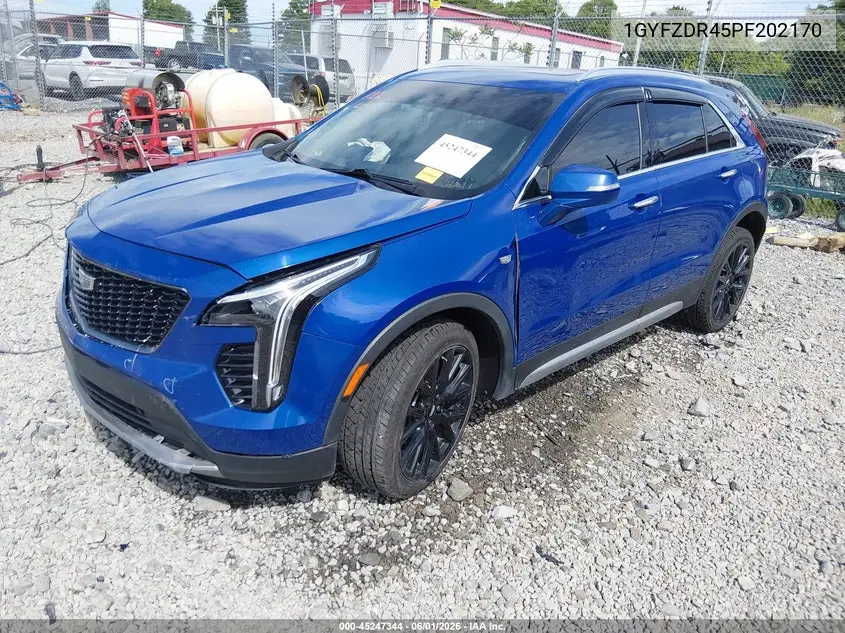 2023 Cadillac Xt4 Awd Premium Luxury VIN: 1GYFZDR45PF202170 Lot: 45247344