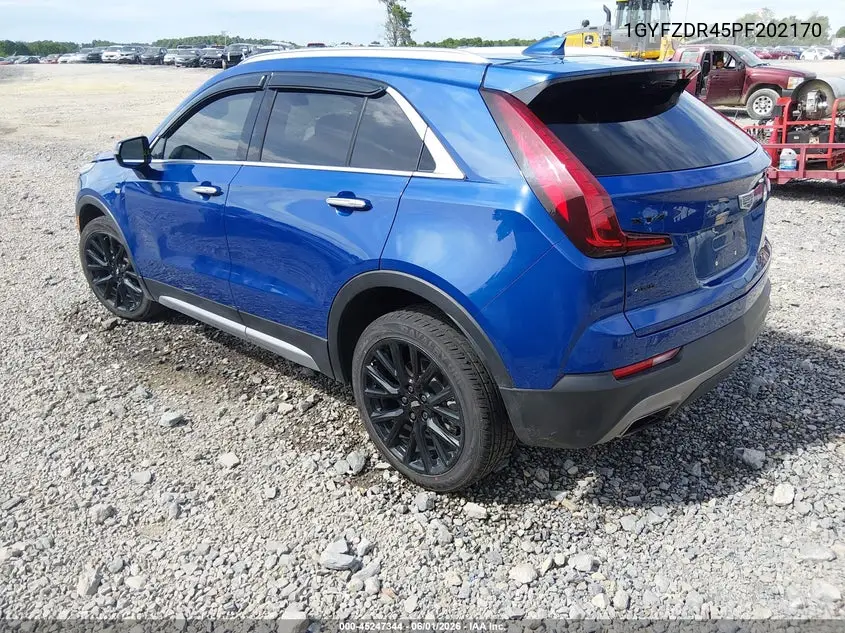 2023 Cadillac Xt4 Awd Premium Luxury VIN: 1GYFZDR45PF202170 Lot: 45247344