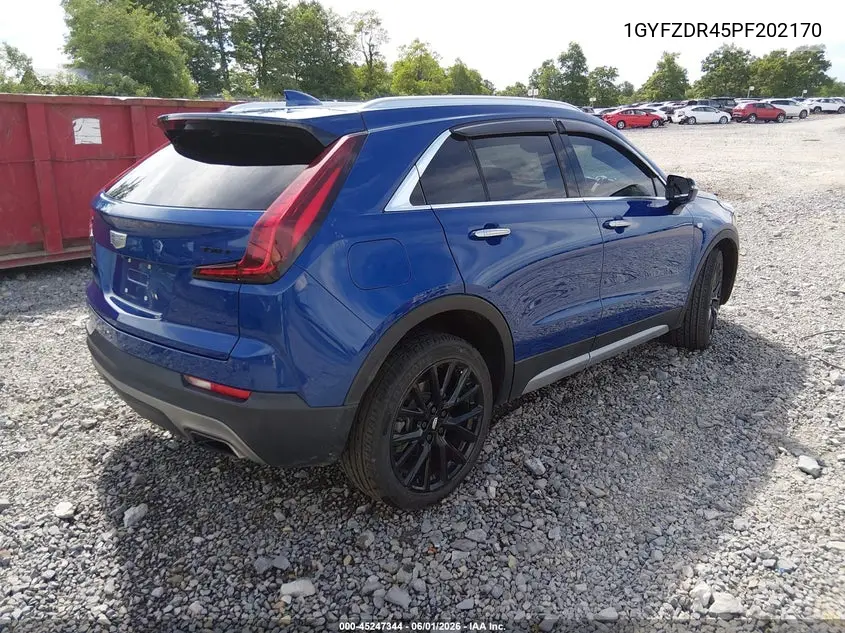 2023 Cadillac Xt4 Awd Premium Luxury VIN: 1GYFZDR45PF202170 Lot: 45247344